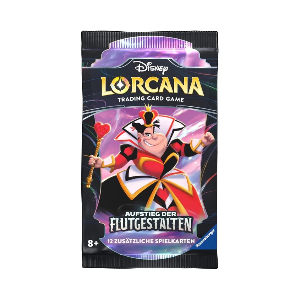 Disney Lorcana – Aufstieg der Fluggestalten Einzelbooster mit exklusiven Sammelkarten aus der Erweiterung, ideal für Spieler und Sammler