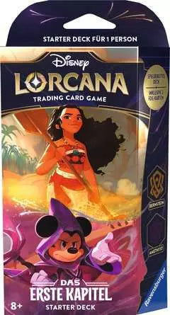 Disney Lorcana TCG Starter Deck Bernstein & Amethyst – Das Erste Kapitel (Deutsch) mit einzigartigen Karten für Einsteiger und Sammler