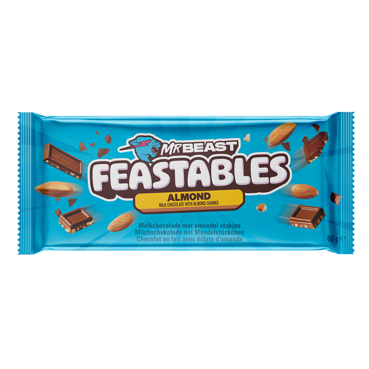 Mr. Beast Feastables Almond Chocolate (60g) – Leckere Mandelschokolade