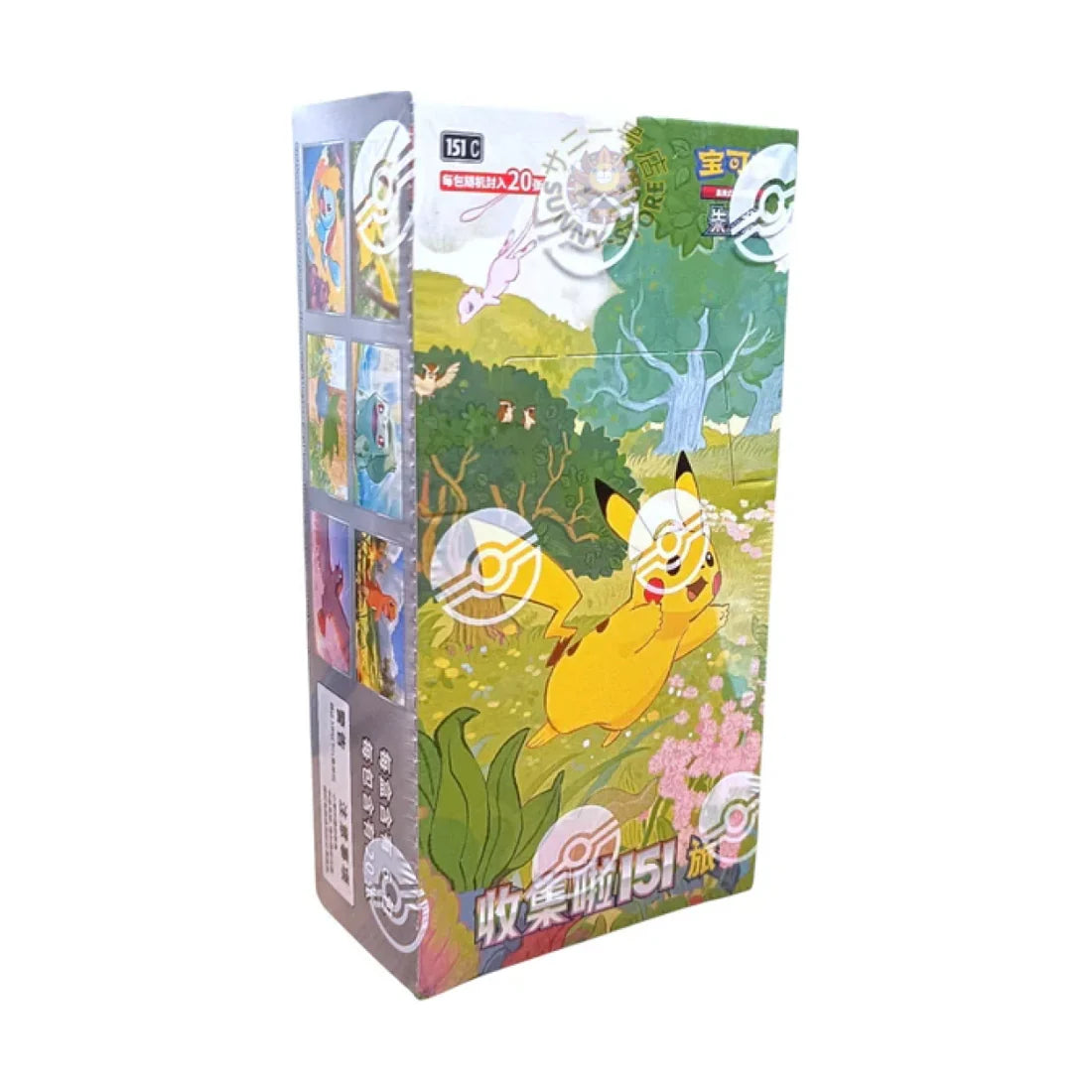 Pokémon Collect 151 Journey Slim Display SV2A in Chinesisch mit mehreren Boosterpacks – perfekt für Sammler und Spieler
