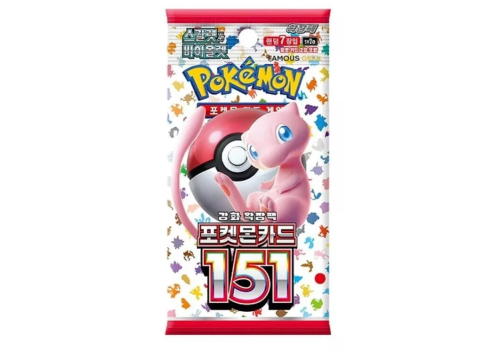 Pokémon TCG Scarlet & Violet 151 sv2a Booster Pack in Koreanisch – mit zufälligen Karten aus der beliebten 151 Edition