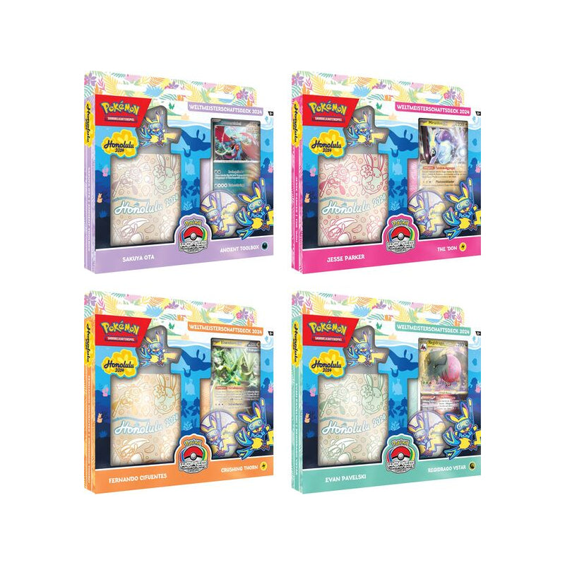 Pokémon TCG Weltmeisterschaftsdeck 2024 – offizielles Championship-Deck mit Turnierkarten im Weltmeister-Design für Sammler & Spieler