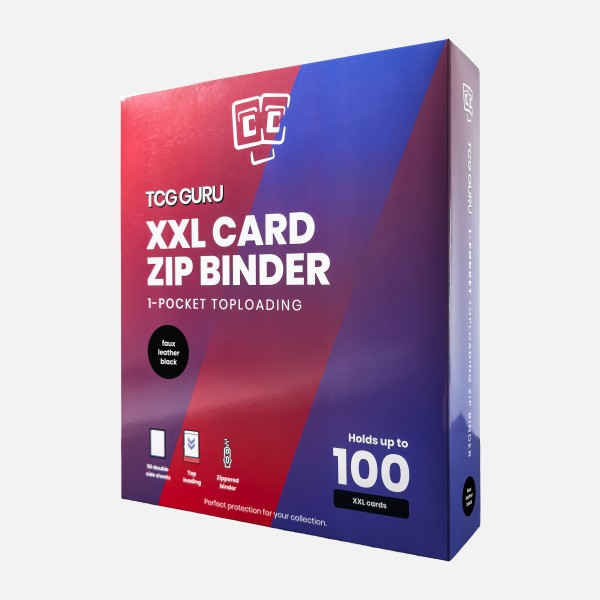 TCG Guru XXL Card Zip Binder Xenon Schwarz – 1-Pocket Toploading
