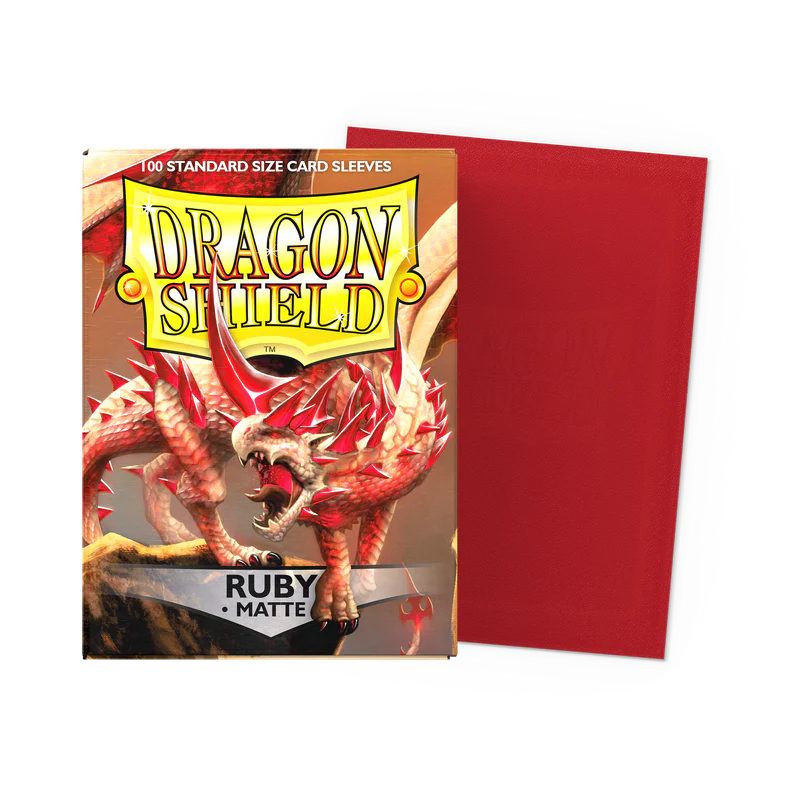 Dragon Shield Standard Sleeves – Matte-Ruby AT-11037 (100 Sleeves)