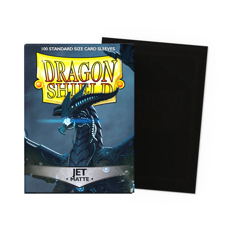 Dragon Shield Standard Sleeves – Matte-Jet AT-11024 (100 Sleeves)