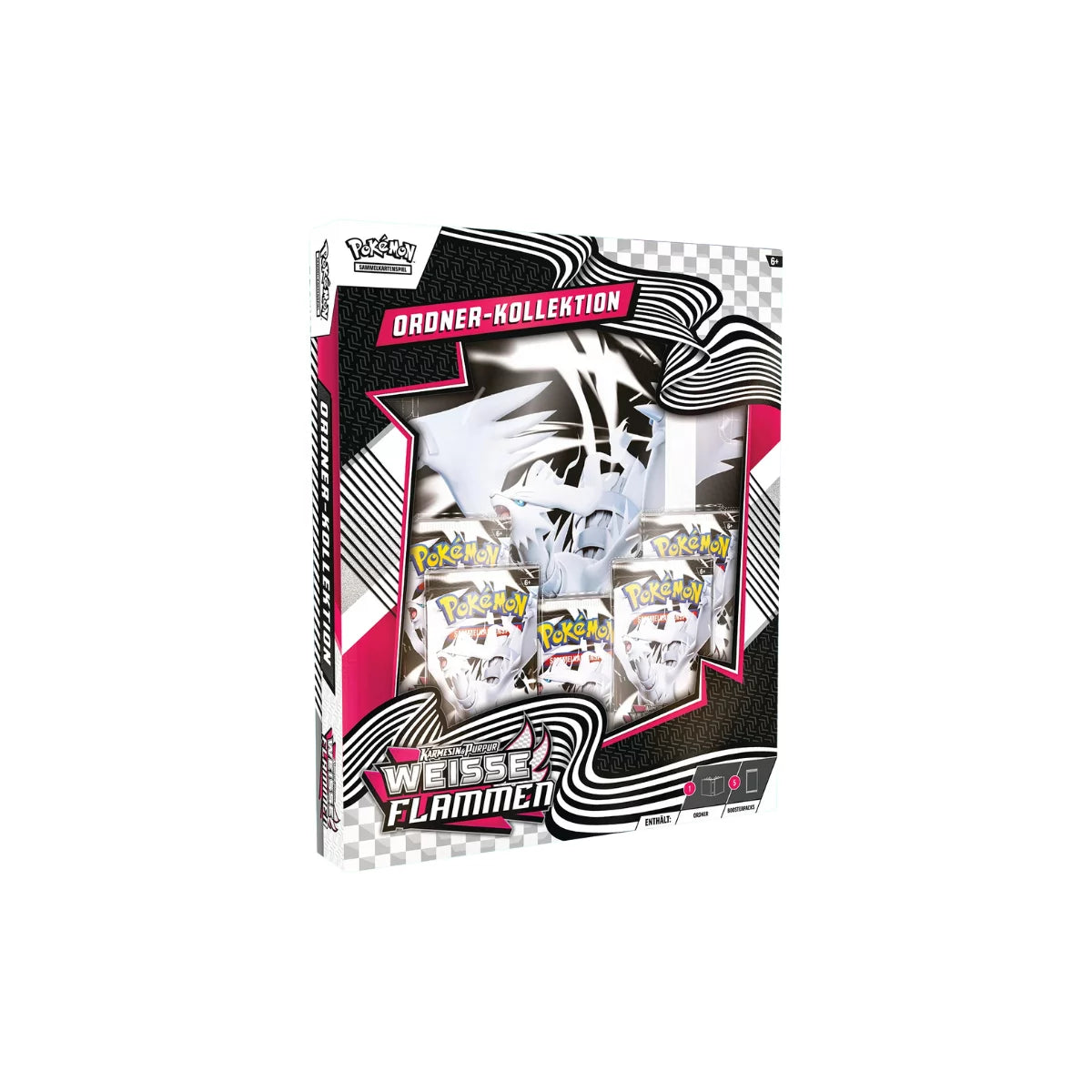 Karmesin & Purpur Weiße Flammen Ordner Kollektion 🇩🇪