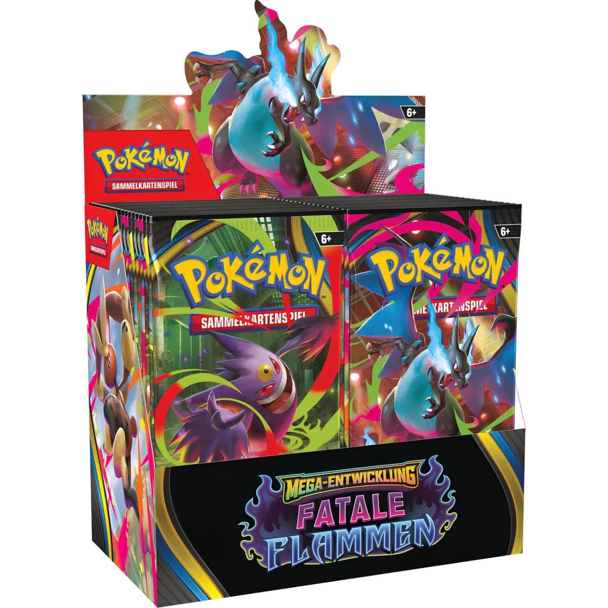 Pokémon Mega-Entwicklung Fatale Flammen Display 36 Booster 🇩🇪