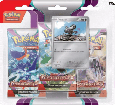 Pokémon – Karmesin & Purpur: Entwicklungen in Paldea 3er Blister Knattox 🇩🇪