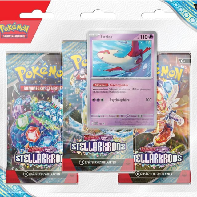 Pokémon Karmesin & Purpur – 3er Blister Stellarkrone Latias 🇩🇪