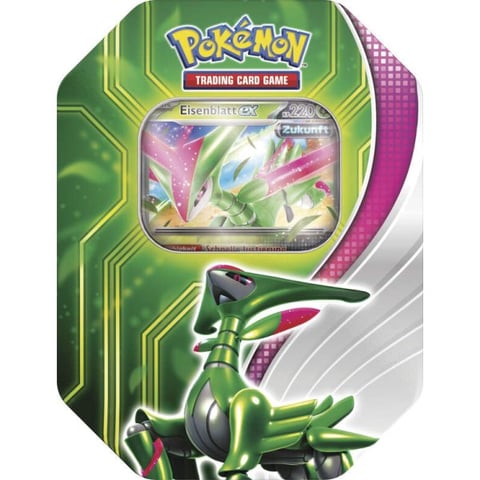 Pokémon Karmesin & Purpur: Gewalten der Zeit – Eisenblatt ex Tin Box 🇩🇪