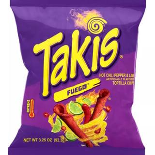 Takis Fuego USA 92.3g - Fiery Corn Snack with Lime Chili Flavor