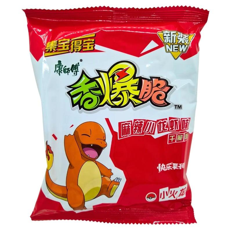 Master Kong x Pokémon Glumanda Instant Nudeln 33g – Spicy Crayfish Geschmack, Limited Edition