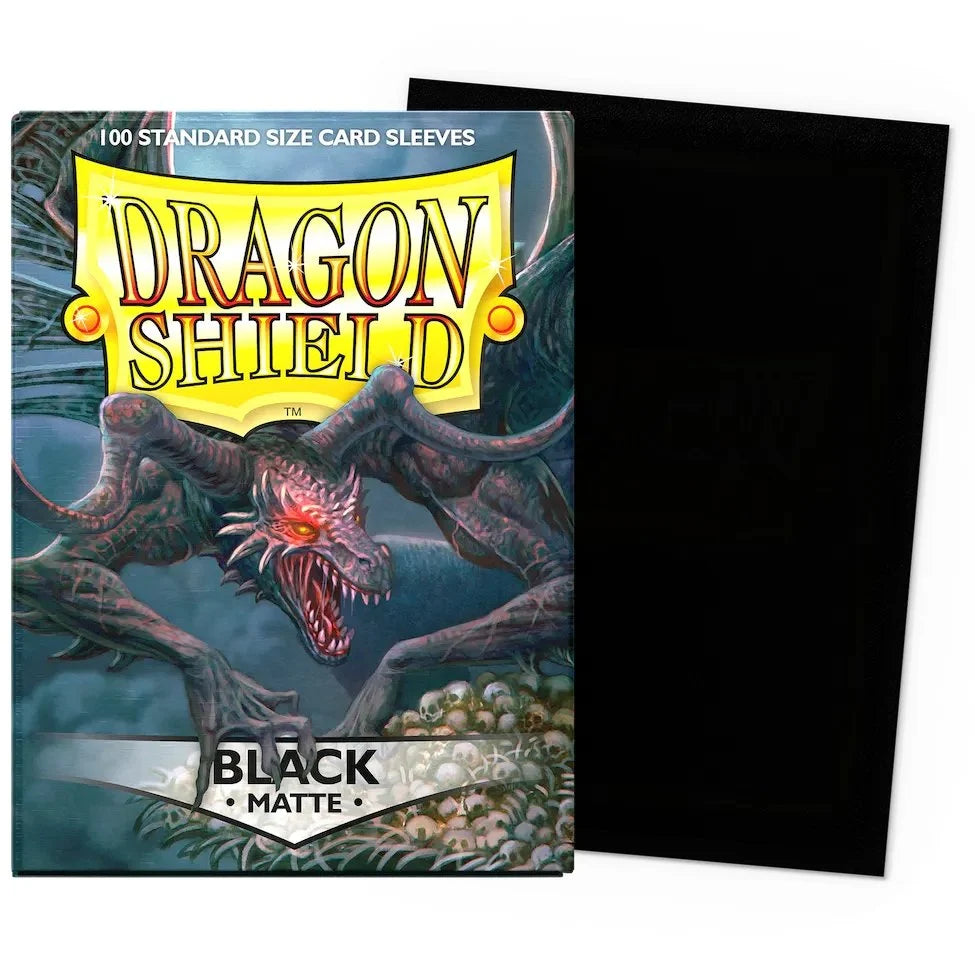 Dragon Shield Standard Sleeves – Matte Black AT-11002 (100 Sleeves)