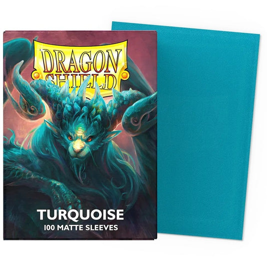 Dragon Shield Standard Sleeves – Matte Turquoise AT-11055 (100 Sleeves)