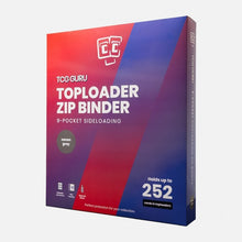 TCG Guru Toploader Zip Binder Xenon Grau – 9-Pocket Sideloading