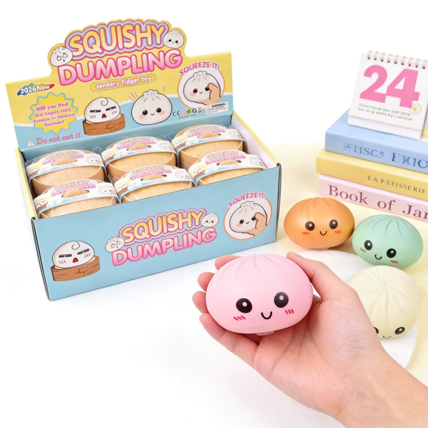 Squishy Mini-Dumplings – Niedlicher Anti-Stress Snack zum Drücken