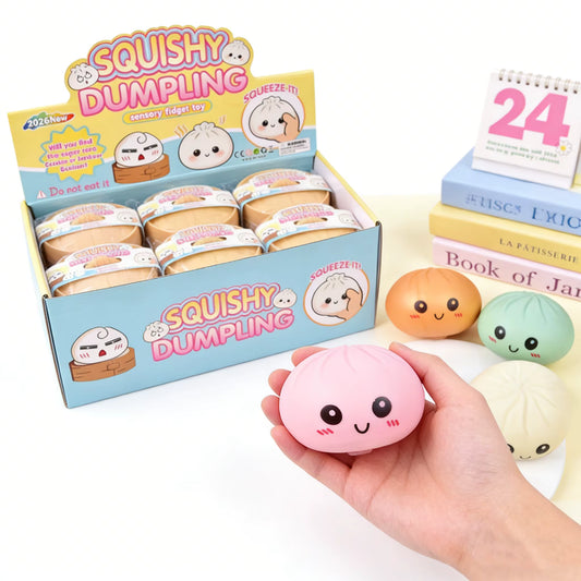 Squishy Mini-Dumplings – Niedlicher Anti-Stress Snack zum Drücken