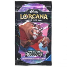 Disney Lorcana – Rise of the Floodborn Booster Pack (Englisch) mit Sammelkarten aus der zweiten Edition