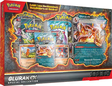Pokémon Glurak-ex Spezial-Kollektion (Deutsch) mit exklusiver geprägter Promo-Karte, mehreren Boosterpacks und einzigartigen Sammler-Extras