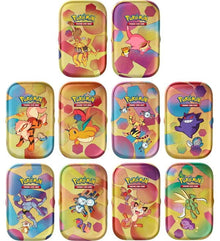Pokémon Karmesin & Purpur 151 Mini Tin (Deutsch) – Sammler-Metalldose mit exklusiven Karten und Boosterpacks aus der 151 Edition