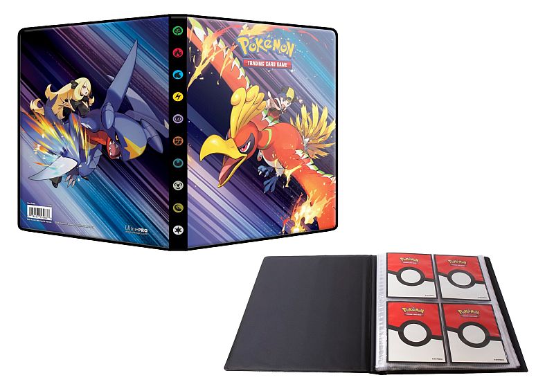 Ultra Pro Pokémon Binder 4-Pocket – Karmesin & Purpur: Ewige Rivalen, kompakte Sammelmappe mit vier Taschen pro Seite zum Schutz und Präsentieren von Karten