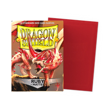 Dragon Shield Standard Sleeves – Matte-Ruby AT-11037 (100 Sleeves)