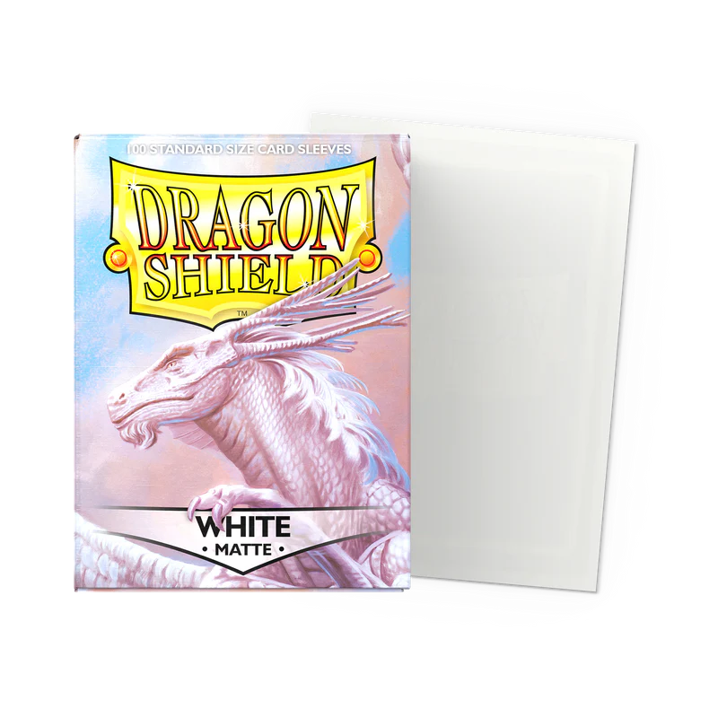 Dragon Shield Standard Sleeves – Matte-White AT-11005 (100 Sleeves)