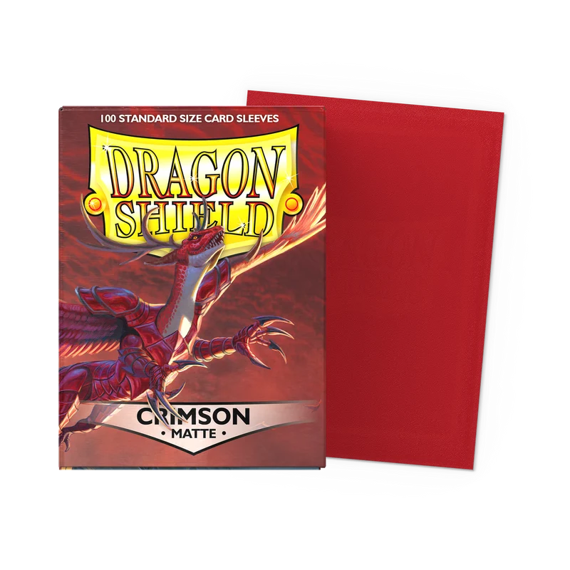 Dragon Shield Standard Sleeves – Matte-Crimson AT-11021 (100 Sleeves)
