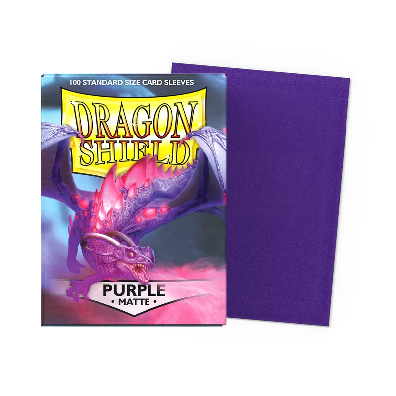Dragon Shield Standard Sleeves – Matte-Purple AT-11009 (100 Sleeves)