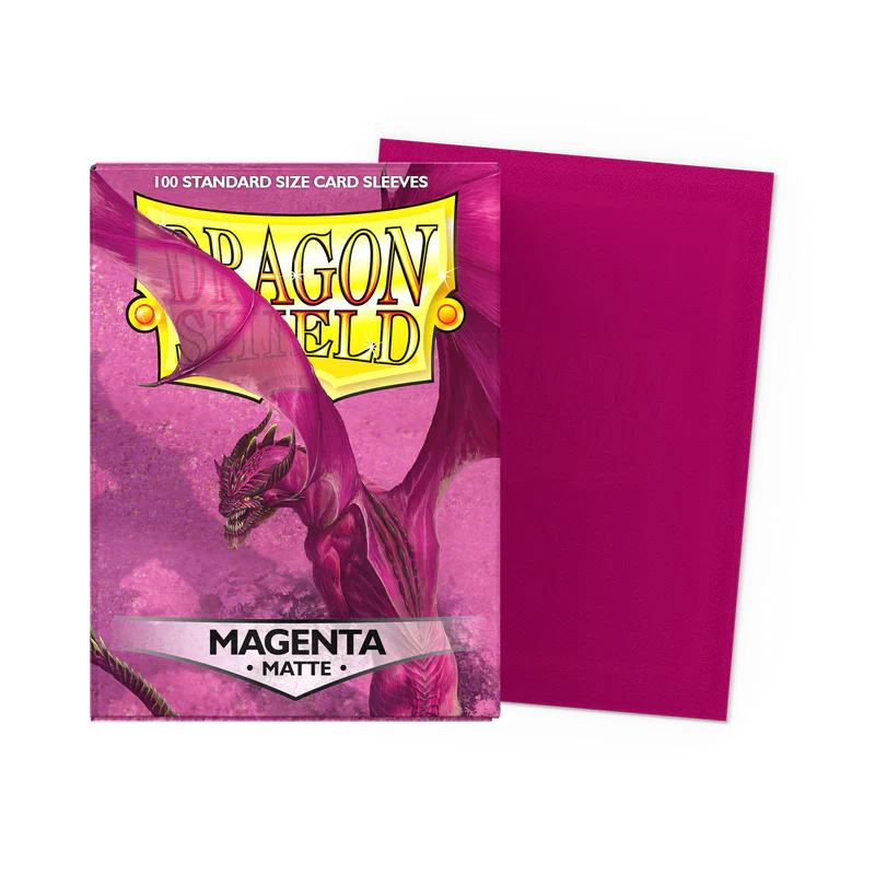 Dragon Shield Standard Sleeves – Matte-Magenta AT-11026 (100 Sleeves)