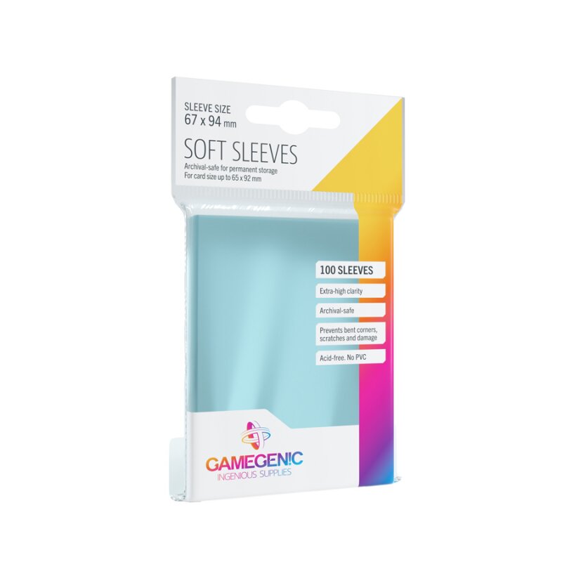 Gamegenic Soft Sleeves – Clear (100)