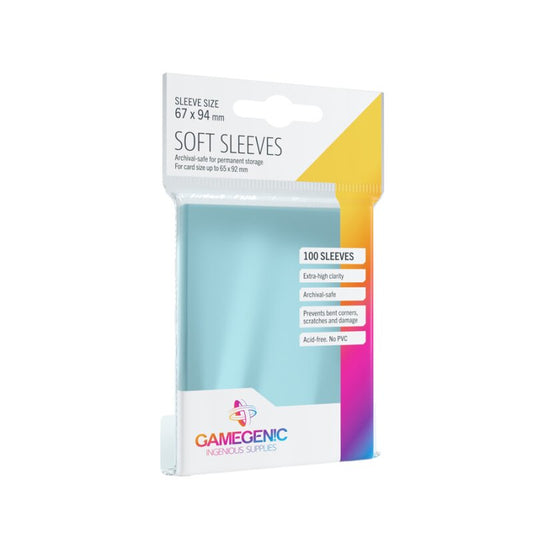 Gamegenic Soft Sleeves – Clear (100)