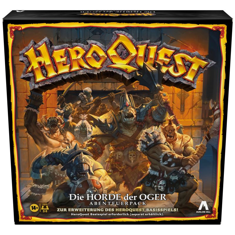 HeroQuest – Die Horde der Oger Erweiterung 🇩🇪 | Abenteuerpack mit Miniaturen & neuen Quests
