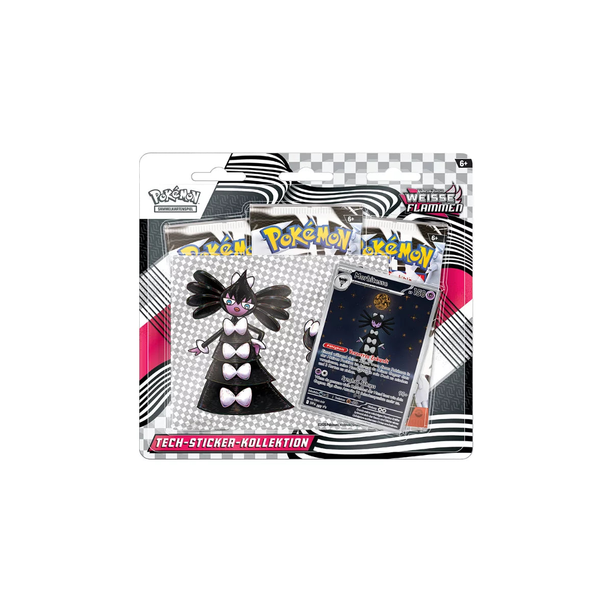 Pokémon Weiße Flammen Tech-Sticker-Kollektion – Morbitesse 🇩🇪