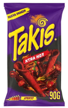 Takis Xtra Hot 90g – Extrem scharfer Maissnack mit Chili-Limetten-Geschmack