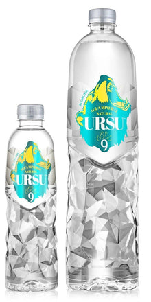 Ursu 9 Wasser Cristiano Ronaldo CR7 500ml – Premium Mineralwasser mit Elektrolyten