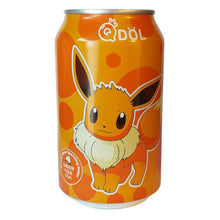 QDOL Evoli White Peach Soda 330ml – Pokémon-Drink mit erfrischendem Weißpfirsich-Geschmack!