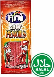Fini Sour Pencils 75g (Halal) – Saure Kaustangen mit fruchtigem Geschmack